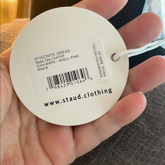 STAUD Hyacinth Organza Shell Light Pink 2 Piece NWT  Stunning Maxi Dress - Picture 10 of 16